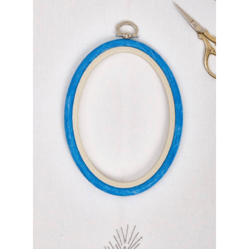 Cerceau ovale Flexi Hoge, 230-7, bleu, Bleu