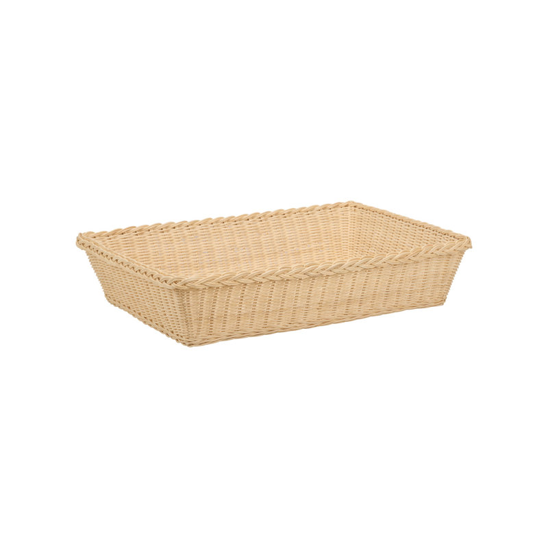 Panier en rotin, 5" H x  24" W x  20" D