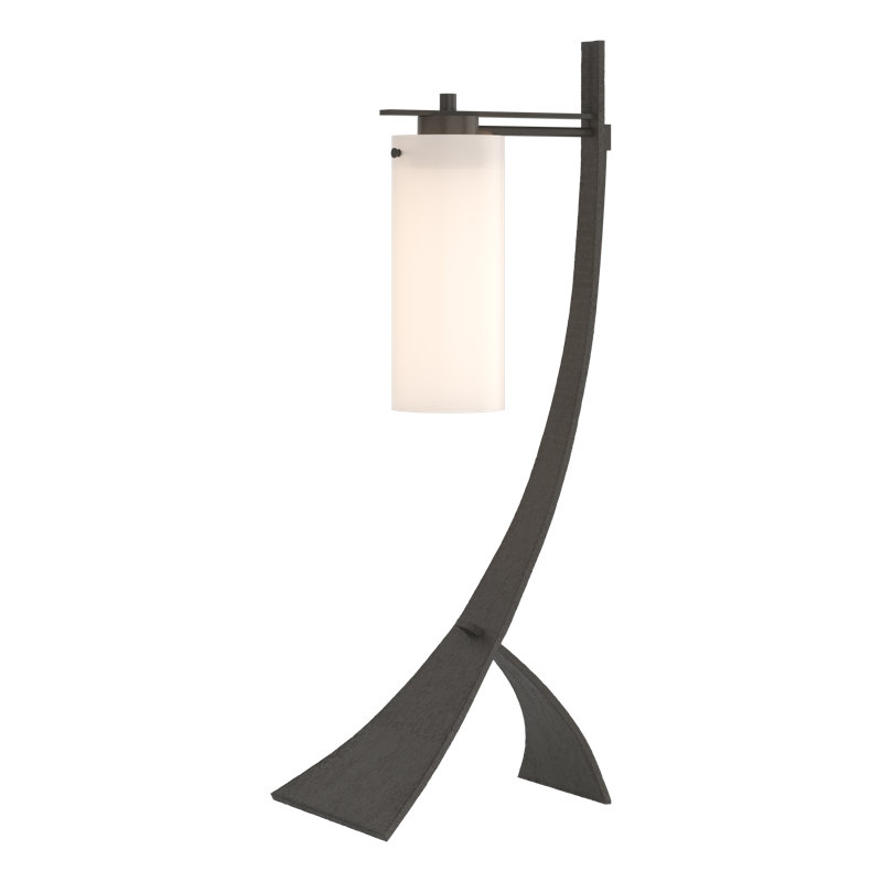 Stasis 28.3" Arched Table Lamp, Dark Smoke