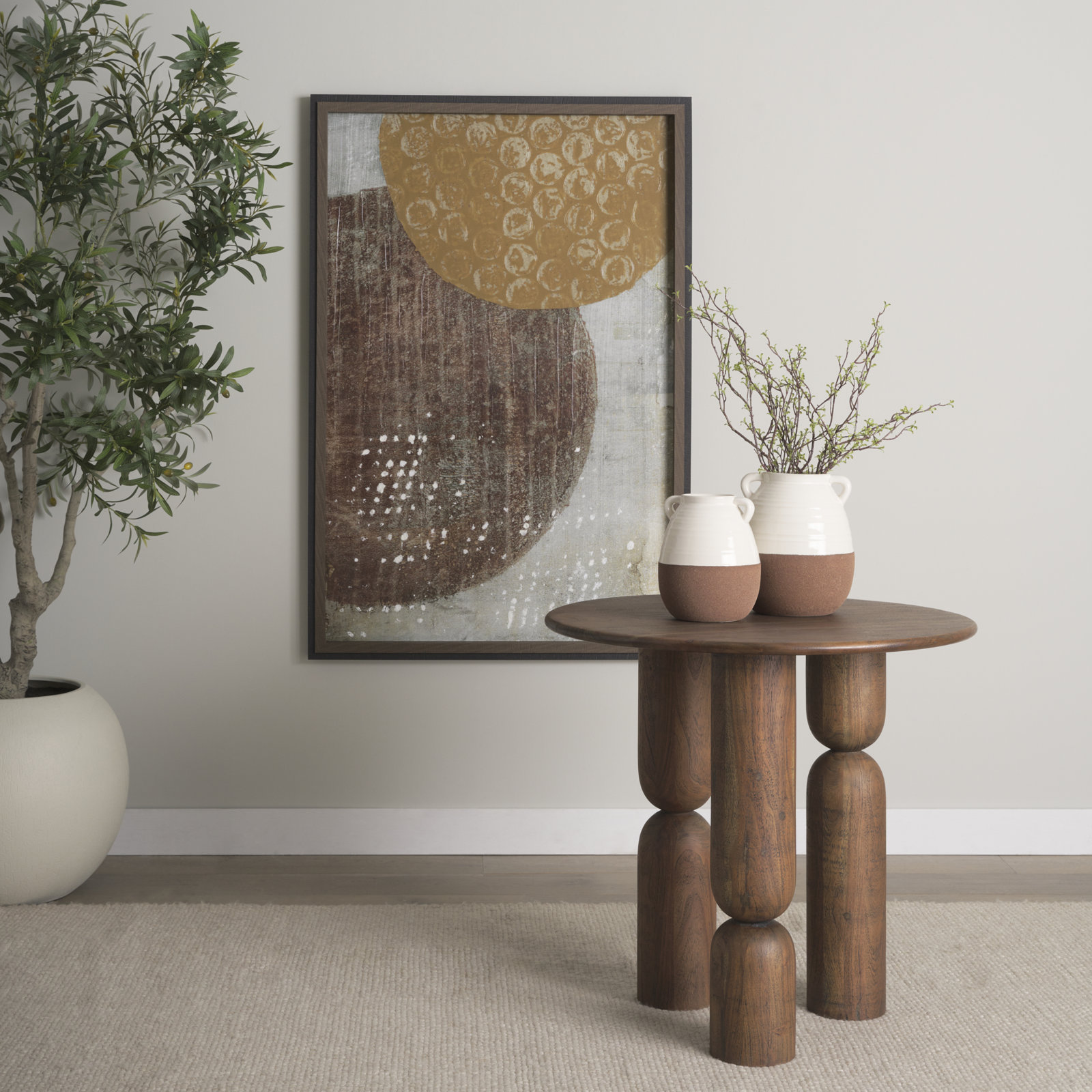 32" Acacia End Table