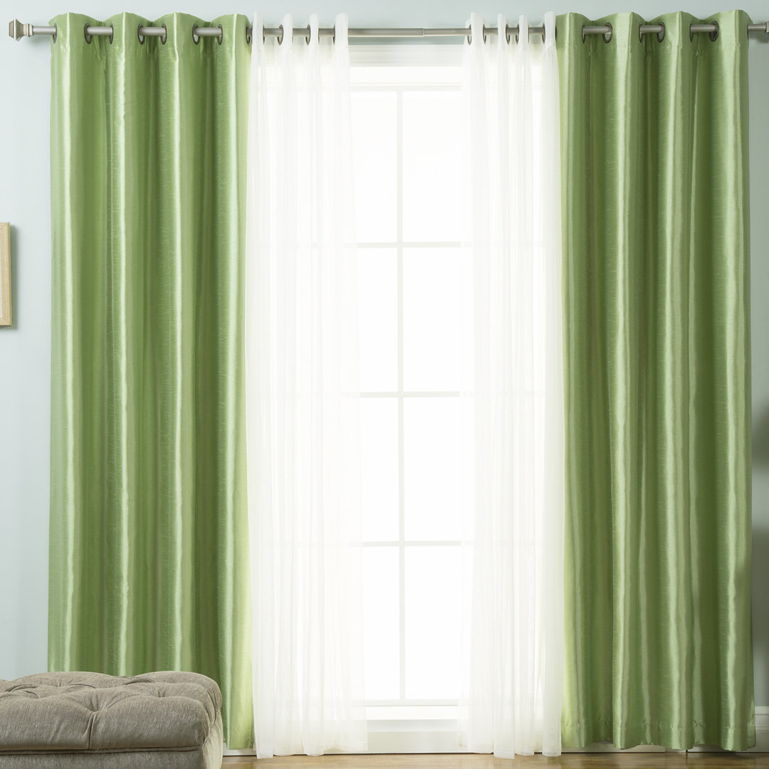 Styrkar Thermal Grommet Curtain Panels Everly Quinn Curtain 
