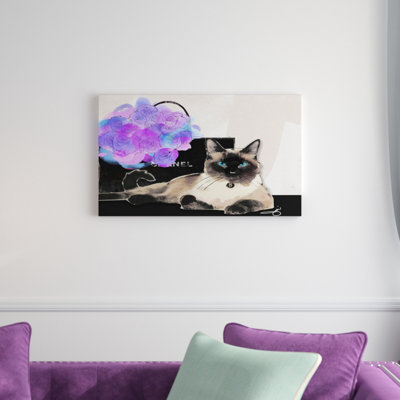 « couture kitty ii », reproduction d’art sur toile tendue