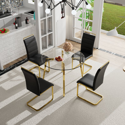 Jerrolyn 4 - Person Four Leg Dining Set