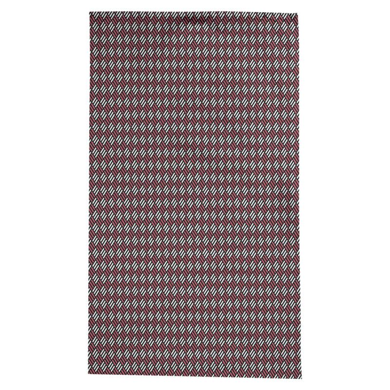 Nappe à carreaux à rayures Leffel, Noir / rouge