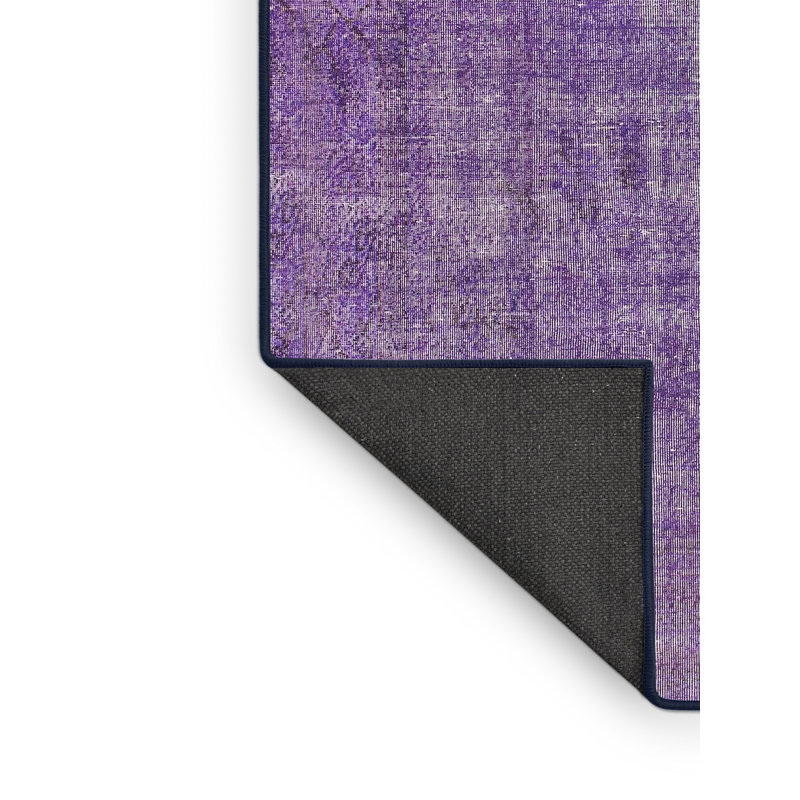 Tapis de zone mauve contemporaine, Rectangle 7 pi x 10 pi