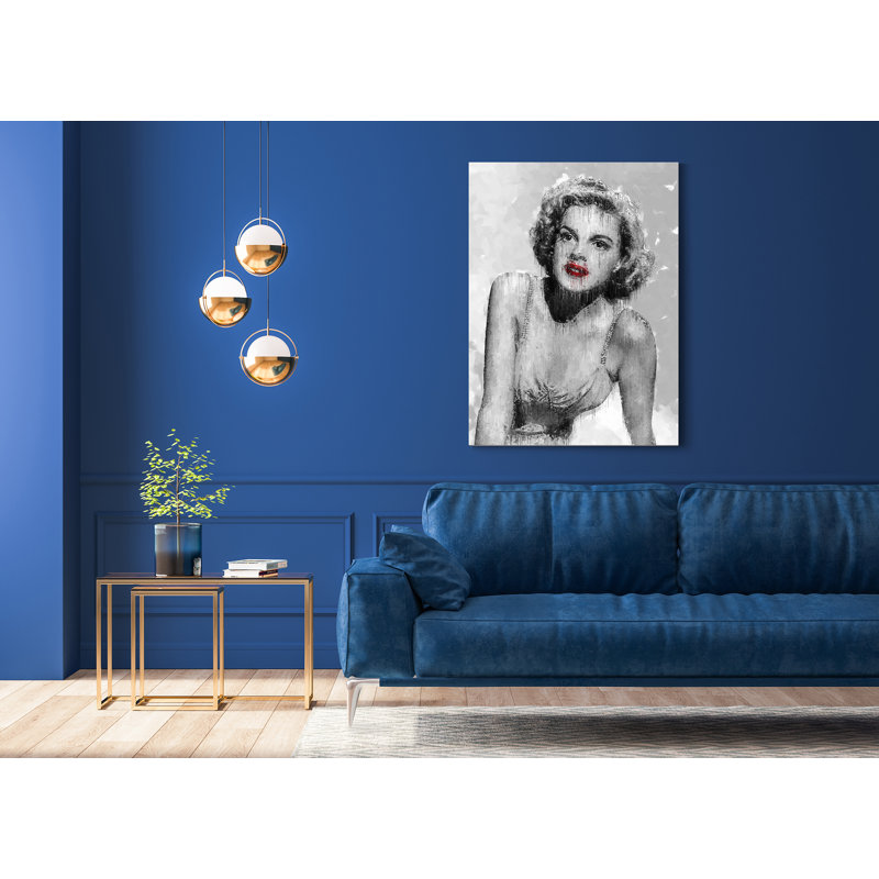 Judy Garland Colour Drip Beautiful Iconic Women Collection - Art Prints, 39.4cm H x 29.5cm W x 0.07cm D, Metal