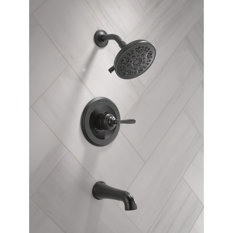 Monitor 14 Series Tub and Shower, Matte Black