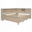 Lit de jour en bois avec tablettes de rangement et 3 tiroirs-1743870685