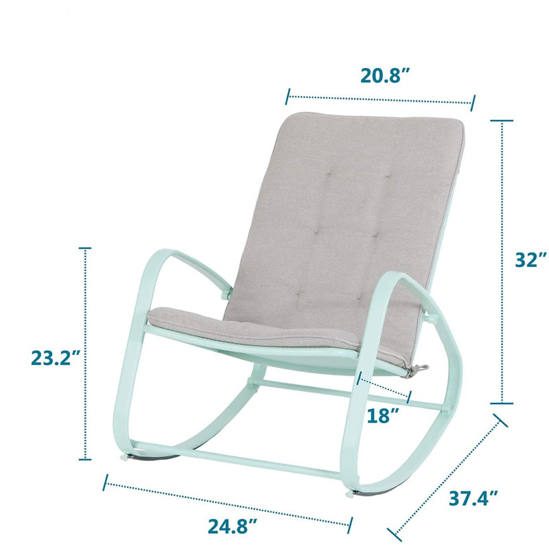 Metal Outdoor Chair, Green