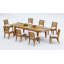 10 Seats 11 Pcs Grade-A Teak Wood Dining Set: 122" Caranas Double Extension Rectangle Table And 10 Arbor Stacking Armless Chairs #11AB2900-1664864467