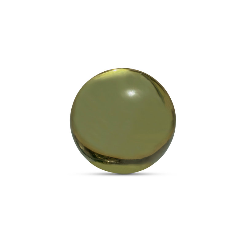 Bonn Cast Glass Decorative Object Olive, Olive