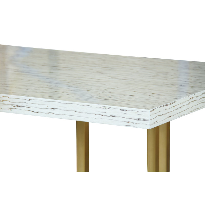 Table de salle à manger, Or brossé