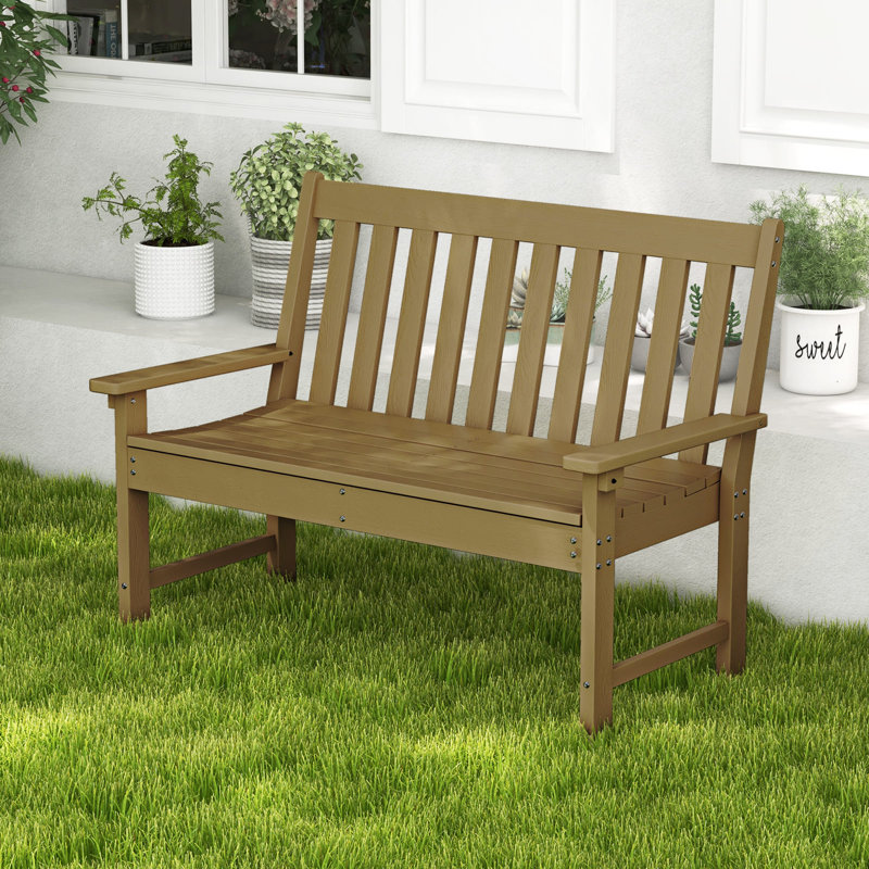 Outdoor Bench, Brown