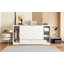 Lit escamotable simple avec tablettes de chevet et garde-robe