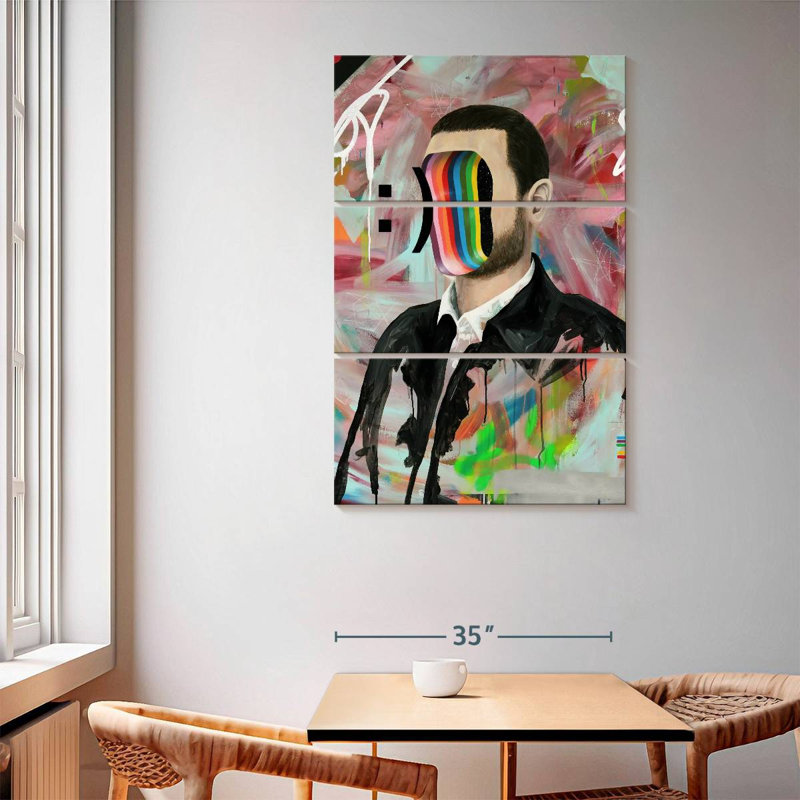 Leisha Smiley Face, 65" H x 42" W