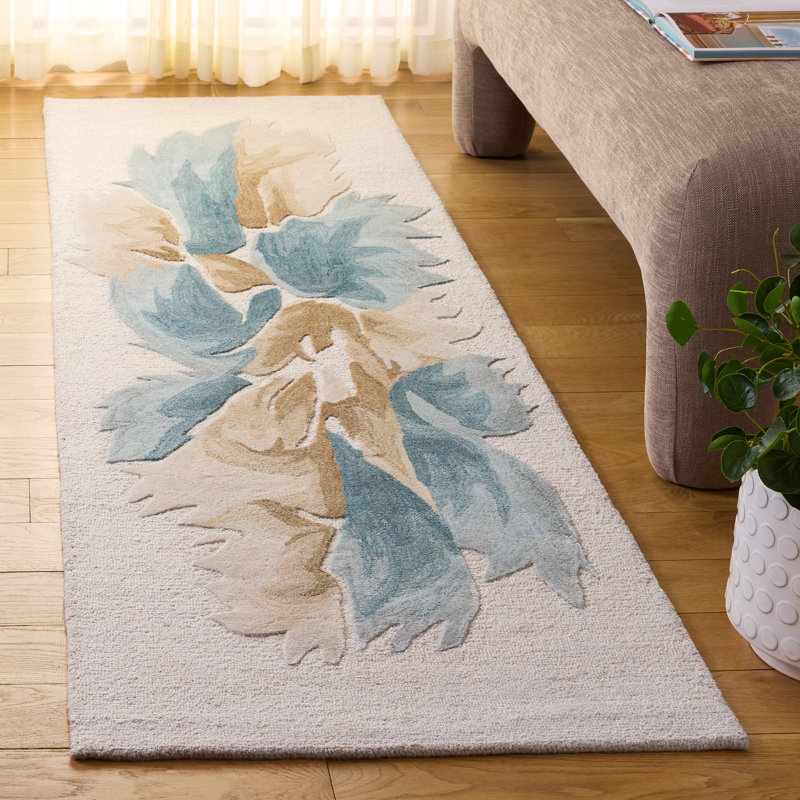 Tapis en laine Othilia, Tapis de couloir 2 pi 3 po x 8 pi
