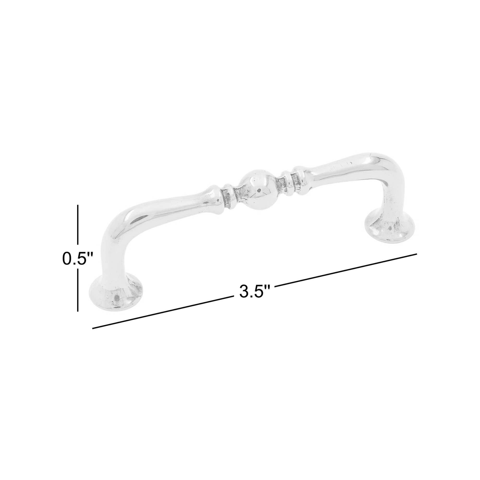 CP Series 3" Center to Center Decorative Elongated Arch Pull, Oil Rubbed Bronze