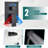 Topcraft 12-Inch Wall-Mounted Rain Shower System With Handheld Showerhead