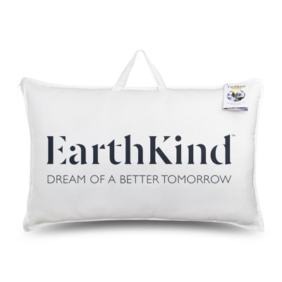 Earth Kind Feather & Down Eco Friendly Sustainable Medium Support Pillow