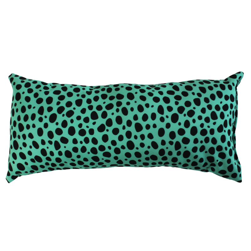 Housse de coussin rectangulaire et insert en polyester Emer, Bleu sarcelle