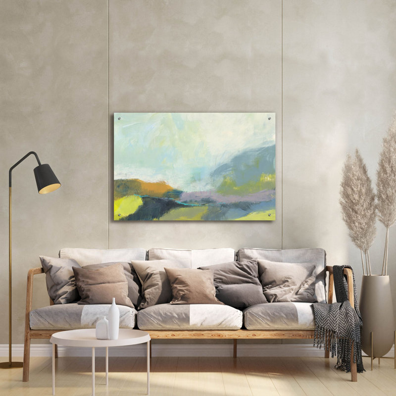 «Natures First Green» par Jan Weiss, art mural en verre acrylique, H 24 po x l 36 po x P 0,2 po