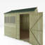 Mercia 8 x 6ft Overlap Reverse Apex Shed-385690497