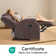 Manual Soft Chenille Fabric Reclining Chair with Heated and Massage Functions