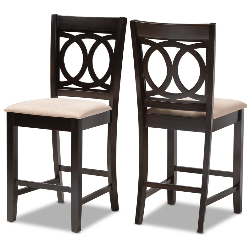 Bothell Solid Wood Counter Stool, Sand