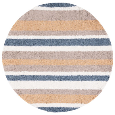 Calico Shag Performance Striped Rug