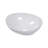 16'' x 13'' White Ceramic Vessel Bathroom Sink, Modern Above-Counter Vanity Basin for Contemporary Bathrooms