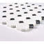 Carreau de mosaïque en marbre octogonal et à pois 12 po x 12 po Bianco Dolomite