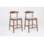 Tabourets de style Mid-Century moderne avec des pieds en bois robustes et des sièges confortables pour diverses pièces-253848240-253848243