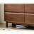 Walnut Modern Groove Buffet Table