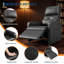 Fauteuil inclinable électrique, avec massage et chaleur-1017289244