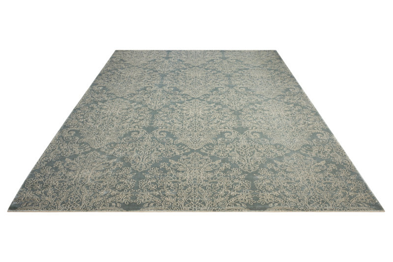 Platine Floral Area Rug in Marine/Beige, Rectangle 7'6" x 10'6"