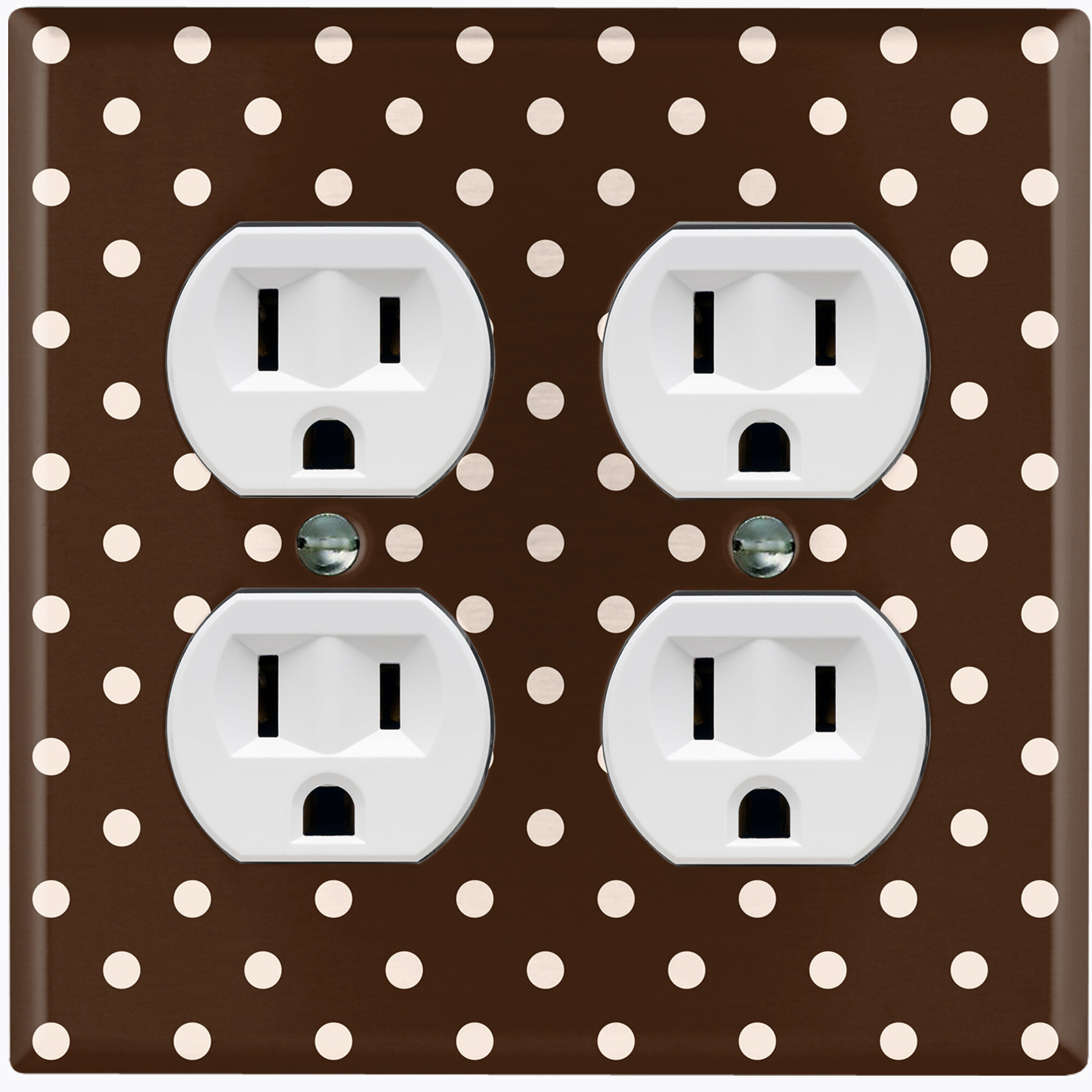 WorldAcc Patterned 2 - Gang Duplex Outlet Standard Wall Plate | Wayfair