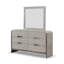 Commode double 6 tiroirs avec miroir Alderville