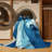 Machine Washable Auburndale Snowmobile Race Bold & Eclectic Modern Arc Rug in Blue – BabyBlue Binding-755990995