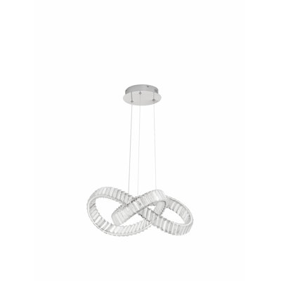 CONCETO 1 - Light Chrome LED Geometric Pendant