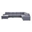 Tifton 147" Linen 7 Seat Reversible Modular Sectionals Sofa Chaise-1710491870
