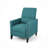 Pushback Recliner Chair With Side Pocket, Fabric Armchair Push Back Recliner With Rivet Decoration, Accent Chair For Living Room, Bedroom-184923134