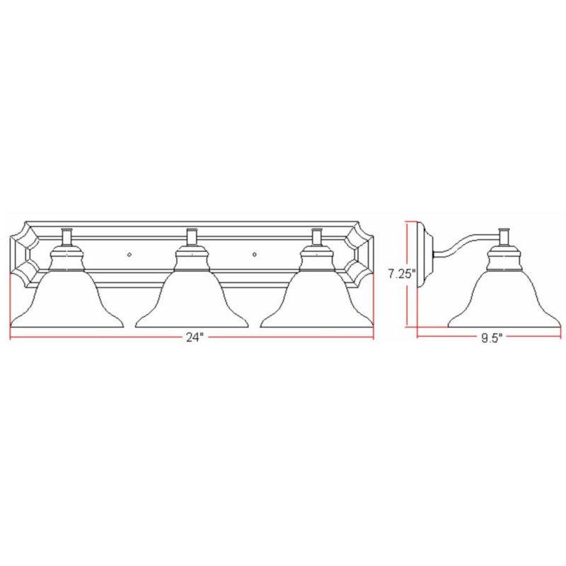 Éclairage de salle de bain à intensité variable 3 lumières Faysal, Nickel satiné, Albâtre
