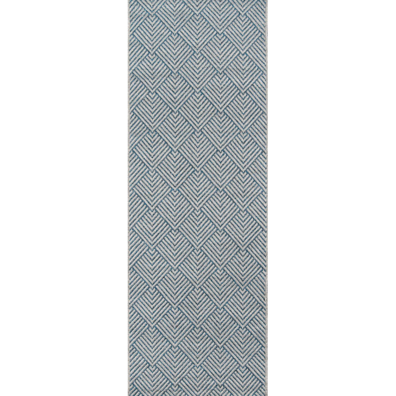Rosalia Blue Rug, Runner 2' x 10'