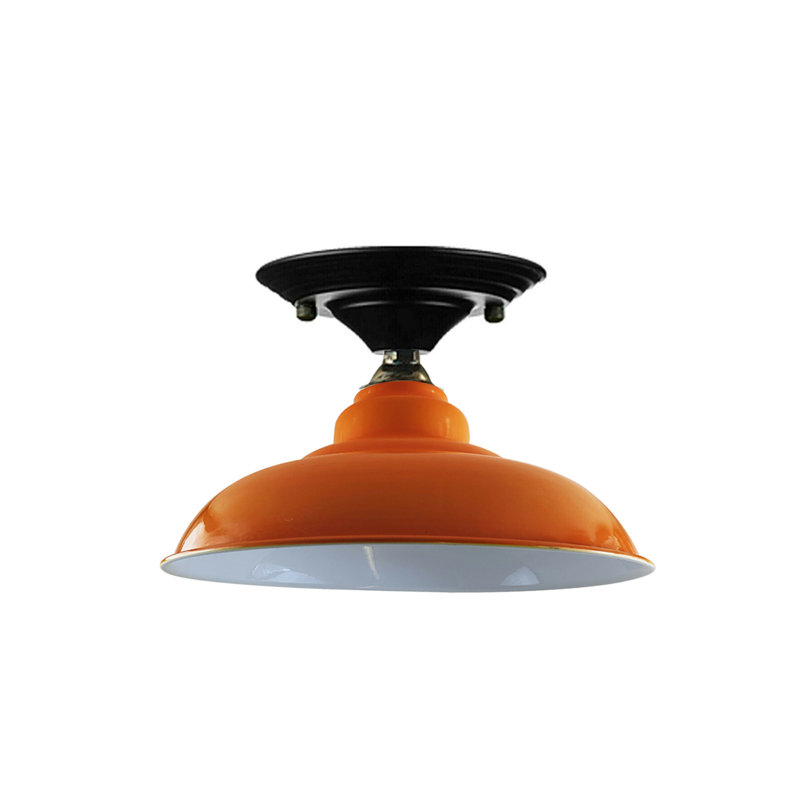 Wilken Semi Flush Mount, Orange