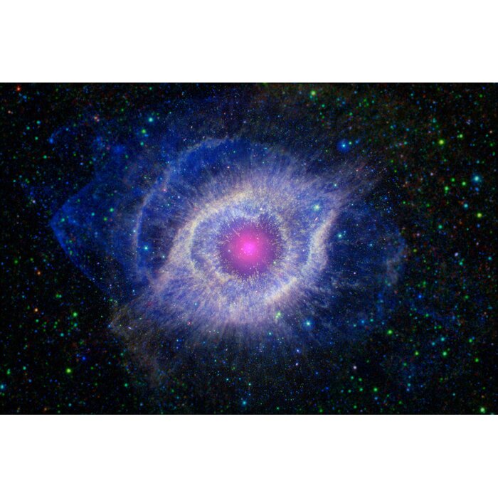 History Galore 24X36 Gallery Poster, Helix Nebula Combined Image Of ...