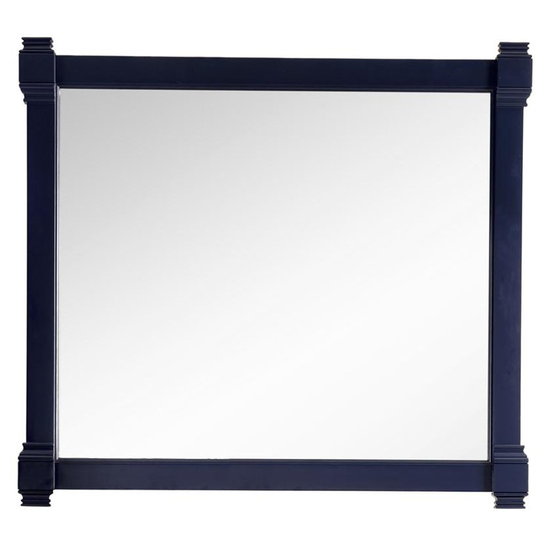 Brittany Flat Beveled Wall Mirror, Victory Blue, 39.25" x 22"