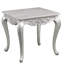 Table intemporelle argentée pour le salon - complétez n'importe quel décor de style décoratif et fonctionnel
