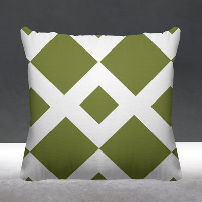 Farrell Geometric Outdoor Reversible Throw Pillow