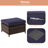 Etna 5 Piece Wicker Sofa Seating Group with Cushions and Swivel Chairs-116208394-116208395