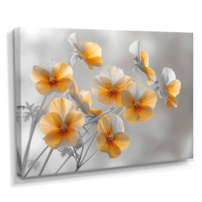 Reproduction d'art mural jaune, Toile tendue, H 12 po x l 20 po